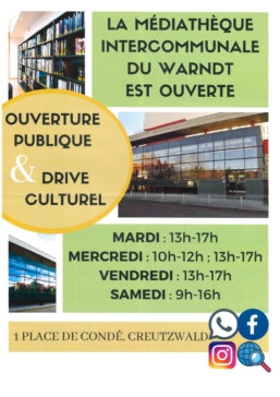 horaires médiatèque creutzwald